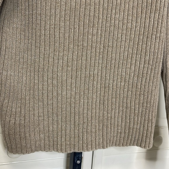 Abercrombie & Fitch Men's Muscle Pullover 1/4 Zip Tan Khaki Sweater Size XL Knit - Picture 8 of 11